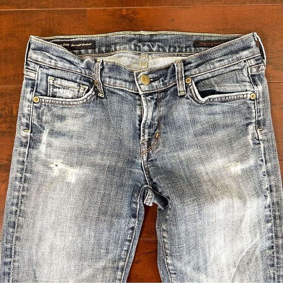 CITIZENS OF HUMANITY Denim Ric Rac #108 Stretch Low Waist Bootcut Jeans Size 29 - Picture 4 of 12